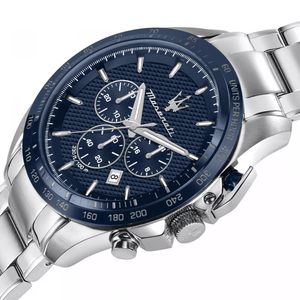 Maserati R8873612043 Traguardo Chronograph Blue Dial Men's Watch - WATCH & WATCH