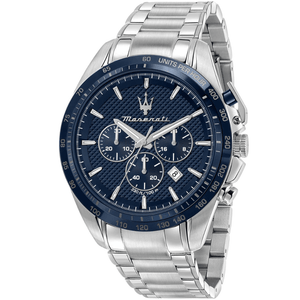 Maserati R8873612043 Traguardo Chronograph Blue Dial Men's Watch - WATCH & WATCH