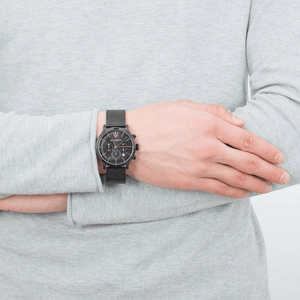 Maserati R8873618006 Epoca Chronograph Black Dial Men's Watch - WATCH & WATCH