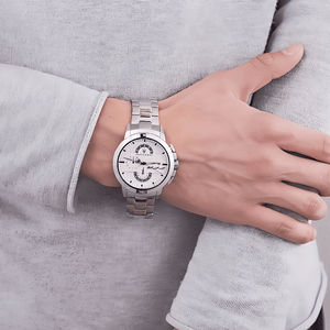 Maserati R8873619004 Ingegno Chronograph White Dial Men's Watch - WATCH & WATCH