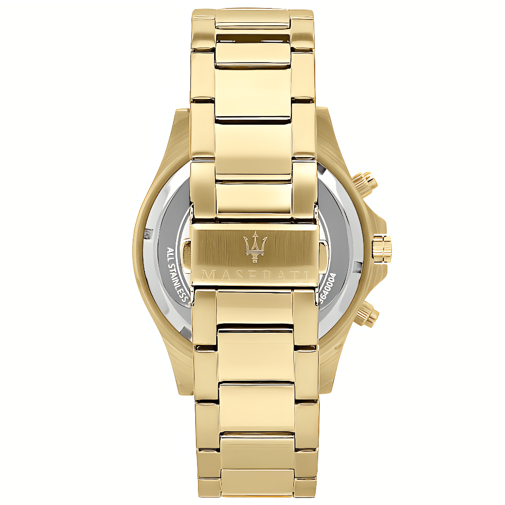Maserati R8873640005 Sfida Chronograph Gold Dial Men's Watch - WATCH & WATCH