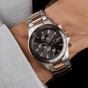 Maserati R8873640014 Sfida Chronograph Black Dial Two - Tone Men's Watch - WATCH & WATCH