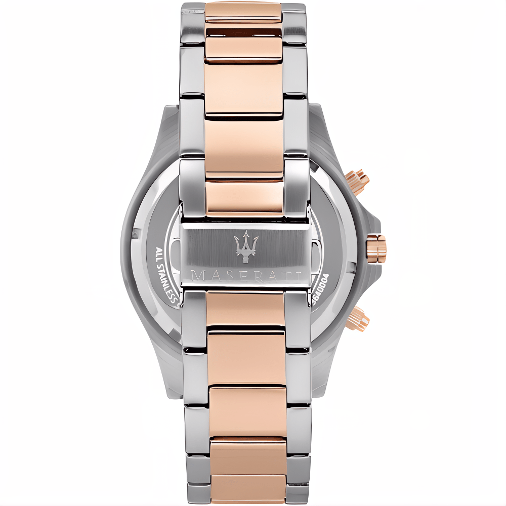 Maserati R8873640014 Sfida Chronograph Black Dial Two - Tone Men's Watch - WATCH & WATCH