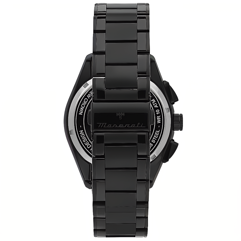Maserati R8873644002 Traguardo Chronograph Black Dial Men's Watch - WATCH & WATCH