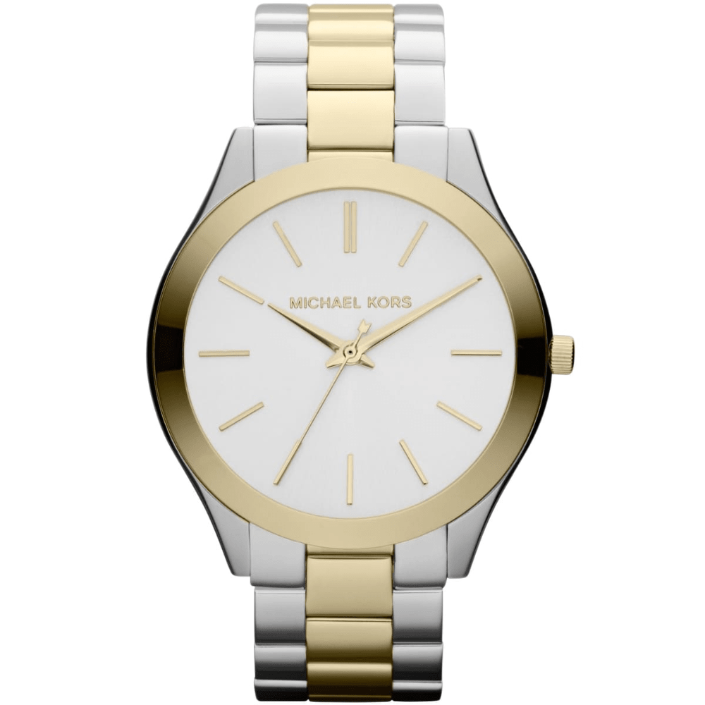 Michael Kors MK3198 Runway White Dial Ladies Watch - WATCH & WATCH