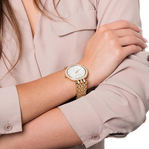 Michael Kors MK3219 Darci Mother of Pearl Dial Gold Steel Women's Watch - WATCH & WATCH