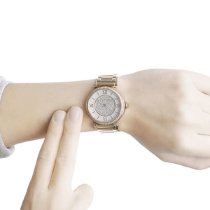 Michael Kors MK3332 Catlin Series Crystal Dial Ladies Watch - WATCH & WATCH