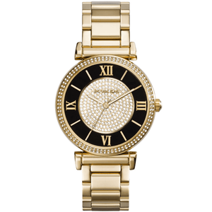Michael Kors MK3338 Catlin Series Crystal Dial Ladies Watch - WATCH & WATCH