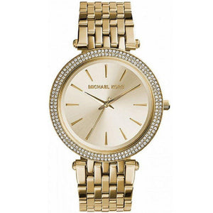 Michael Kors MK3430 Darci Crystal Gold Tone Stainless Steel Women's Watch - WATCH & WATCH