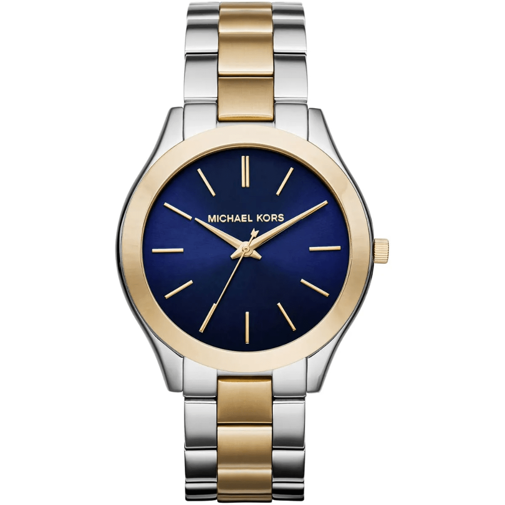 Michael Kors MK3479 Slim Runway Blue Dial Ladies Watch - WATCH & WATCH