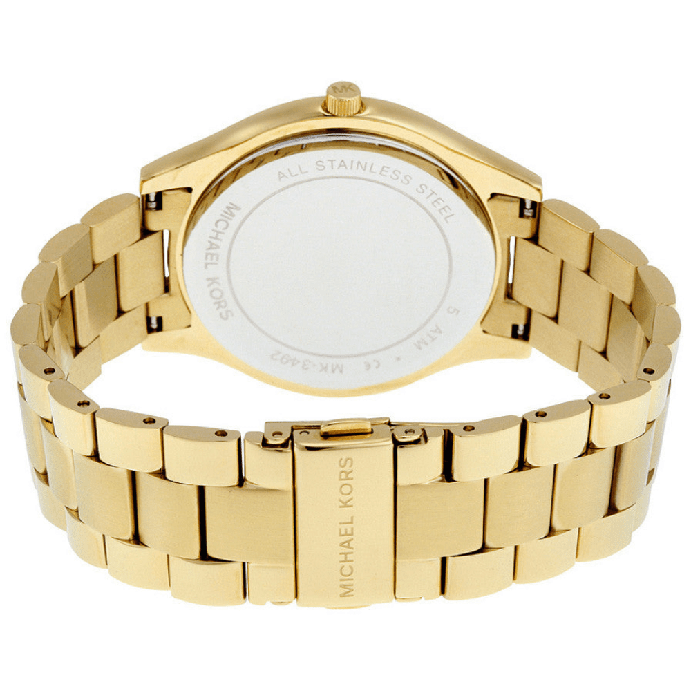 Michael Kors MK3492 Slim Runway Blue Dial Ladies Watch - WATCH & WATCH