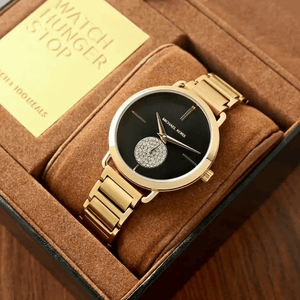 Michael Kors MK3788 Portia Black Dial Ladies Watch - WATCH & WATCH