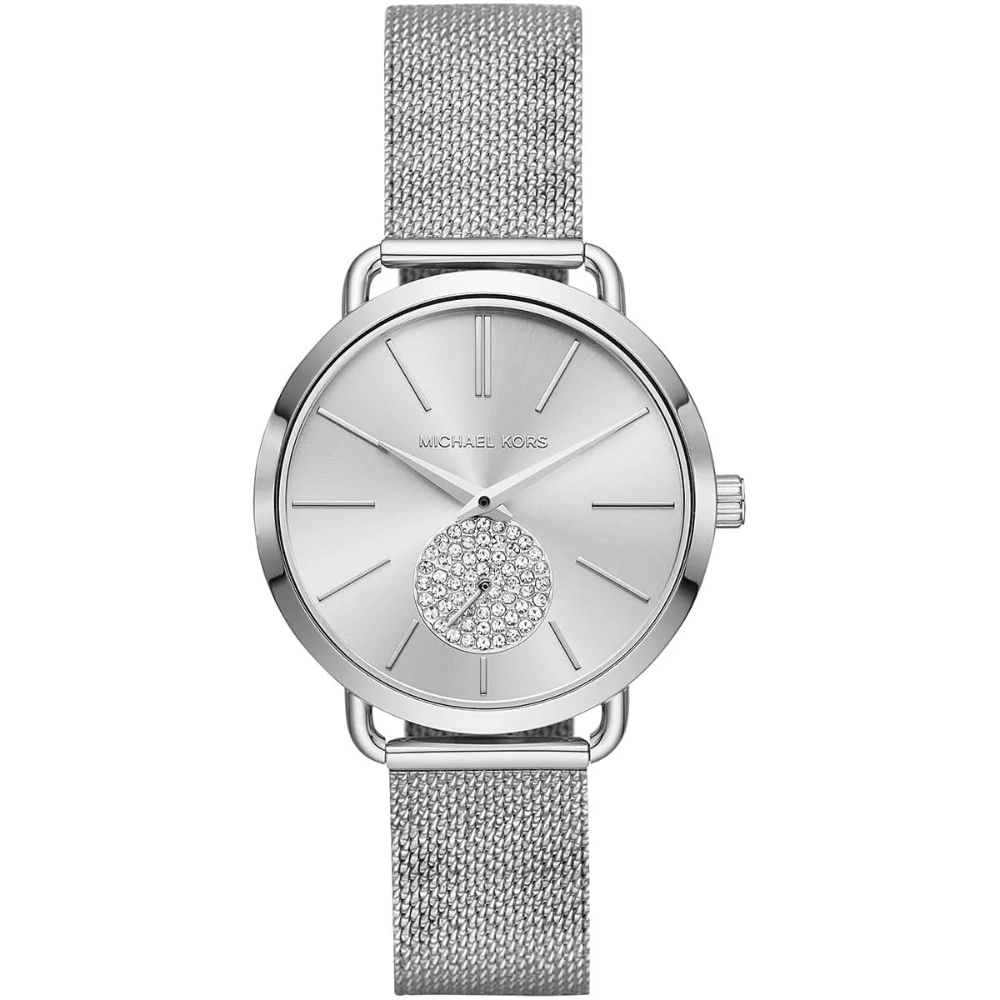 Michael Kors MK3843 Portia Silver Dial Ladies Watch - WATCH & WATCH
