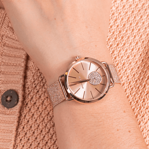 Michael Kors MK3845 Portia Mesh Straps Ladies Watch - WATCH & WATCH