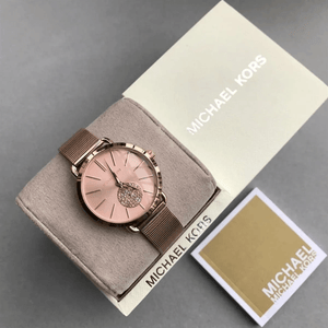 Michael Kors MK3845 Portia Mesh Straps Ladies Watch - WATCH & WATCH