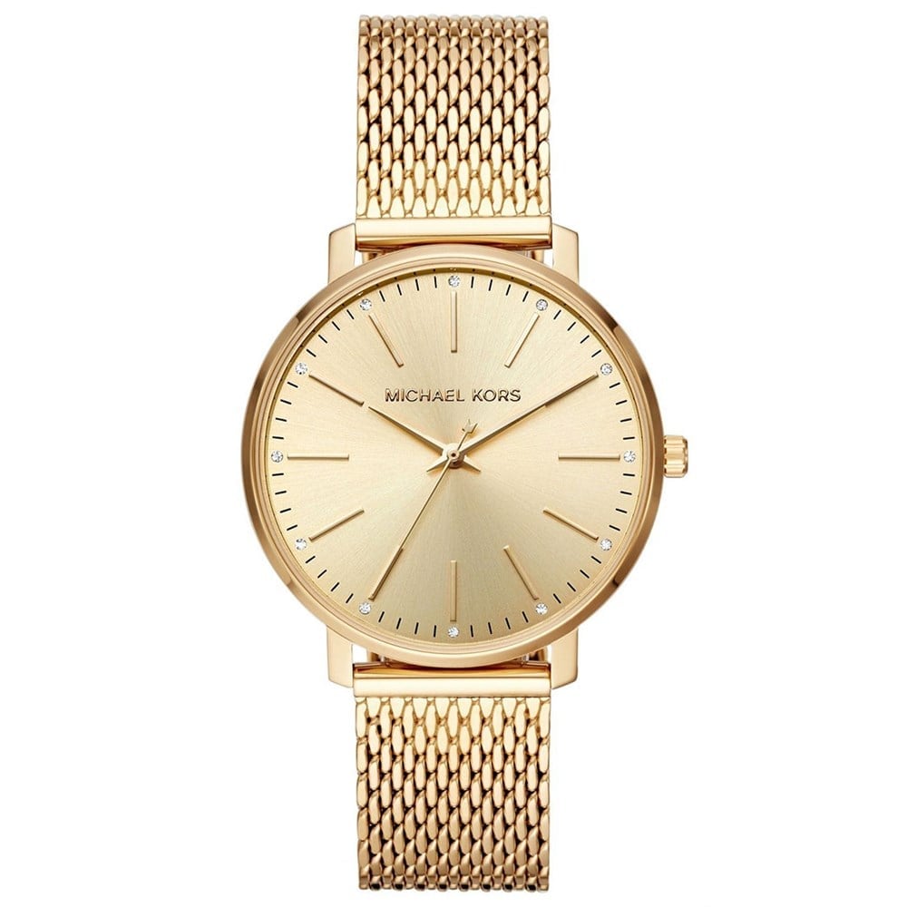 Michael Kors MK4339 Portia Gold Dial Ladies Watch - WATCH & WATCH