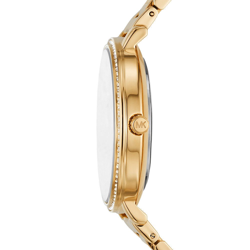 Michael Kors MK4593 Pyper Black MK Patterned Ladies Watch - WATCH & WATCH