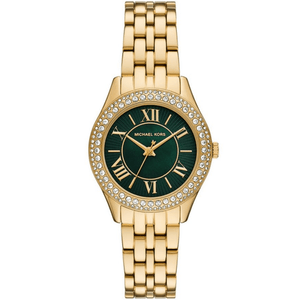 Michael Kors MK4870 Harlowe Green Dial Ladies Watch - WATCH & WATCH