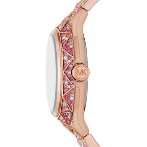 Michael Kors MK7343 Pave Rose Gold - Tone Ladies Watch - WATCH & WATCH