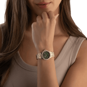 Michael Kors MK7395 Lennox Green Dial Ladies Watch - WATCH & WATCH