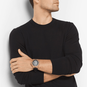 Michael Kors MK8184 Dylan Chronograph Black Dial Men's Watch - WATCH & WATCH