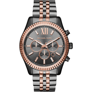 Michael Kors MK8561 Lexington Chronograph Grey Dial Men's Watch - WATCH & WATCH