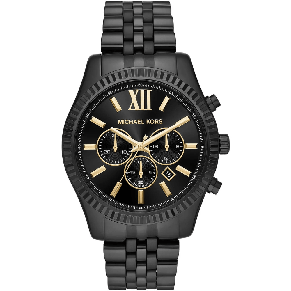 Michael Kors MK8603 Lexington Chronograph Black Dial Men's Watch - WATCH & WATCH