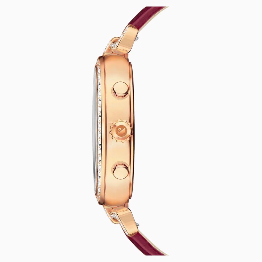 Swarovski 5416701 Era Journey Dark Red Rose - Gold Tone PVD Women's Watch - WATCH & WATCH