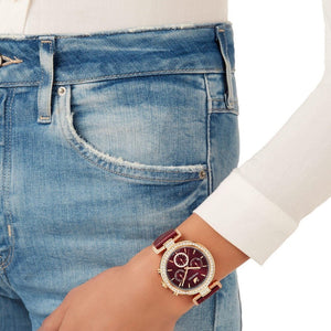 Swarovski 5416701 Era Journey Dark Red Rose - Gold Tone PVD Women's Watch - WATCH & WATCH