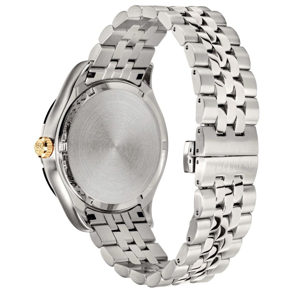 Versace VEVK00420 Hellenyium Black Dial Men's Watch - WATCH & WATCH