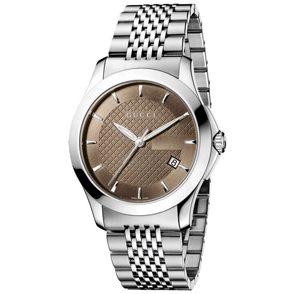 Gucci YA126406 G-Timeless Brown Dial Men's Watch