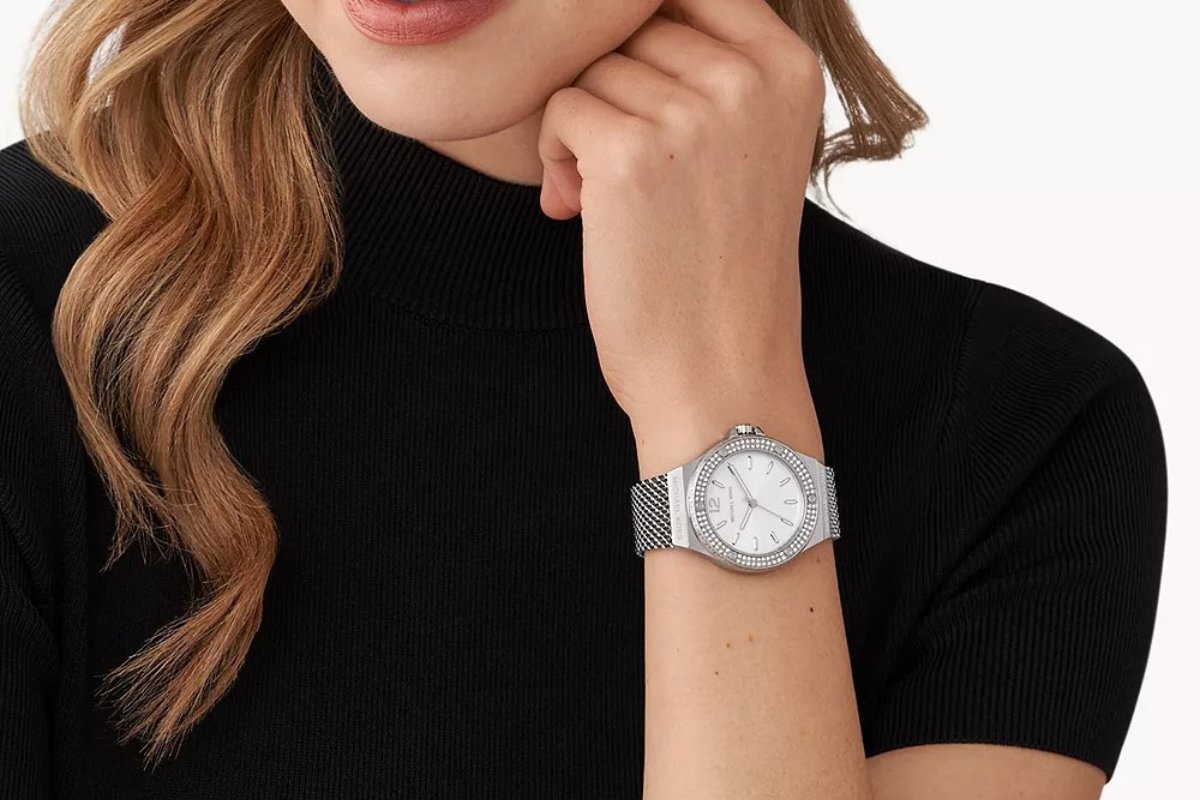 Stylish Silver Mesh Strap Michael Kors Watches for Ladies - WATCH & WATCH