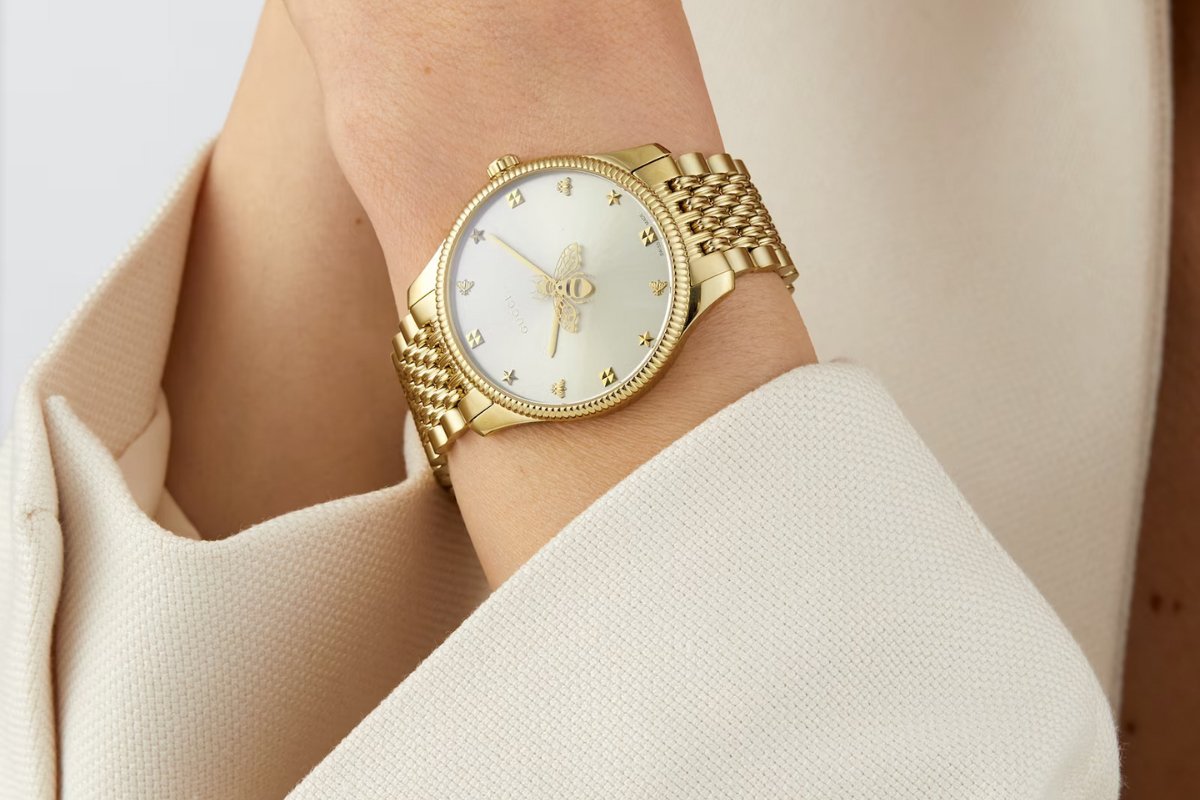 Wrist Royalty: Command Time with Gucci's Golden Glow at Watch & Watch - WATCH & WATCH