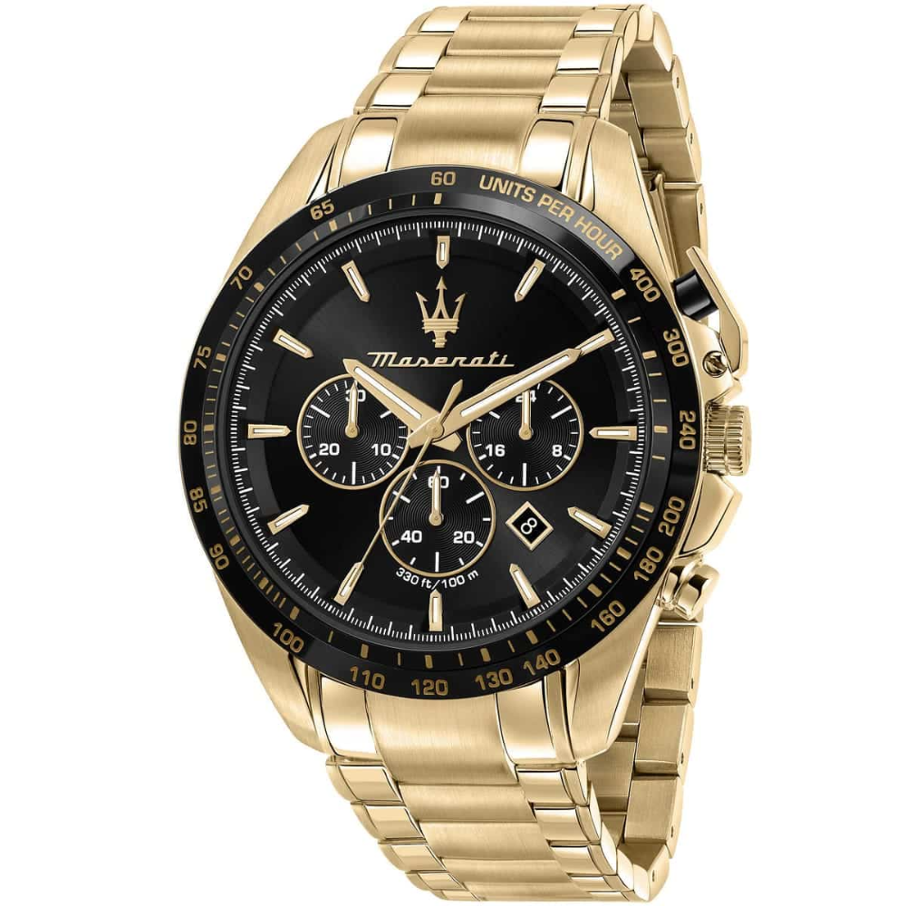 Maserati R8873612041 Traguardo Chronograph Black Dial Men's Watch