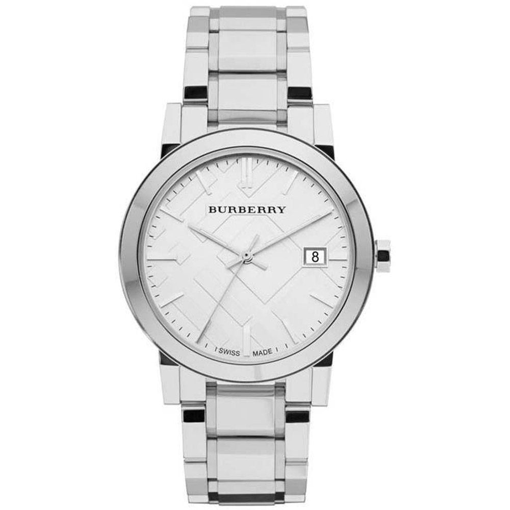 Burberry BU9000 Silver Dial Stainless Steel Unisex Watch - WATCH & WATCH