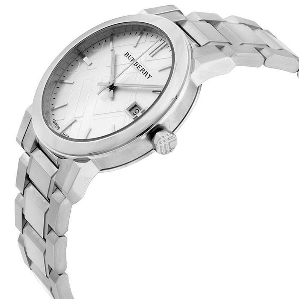 Burberry BU9000 Silver Dial Stainless Steel Unisex Watch WATCH WATCH