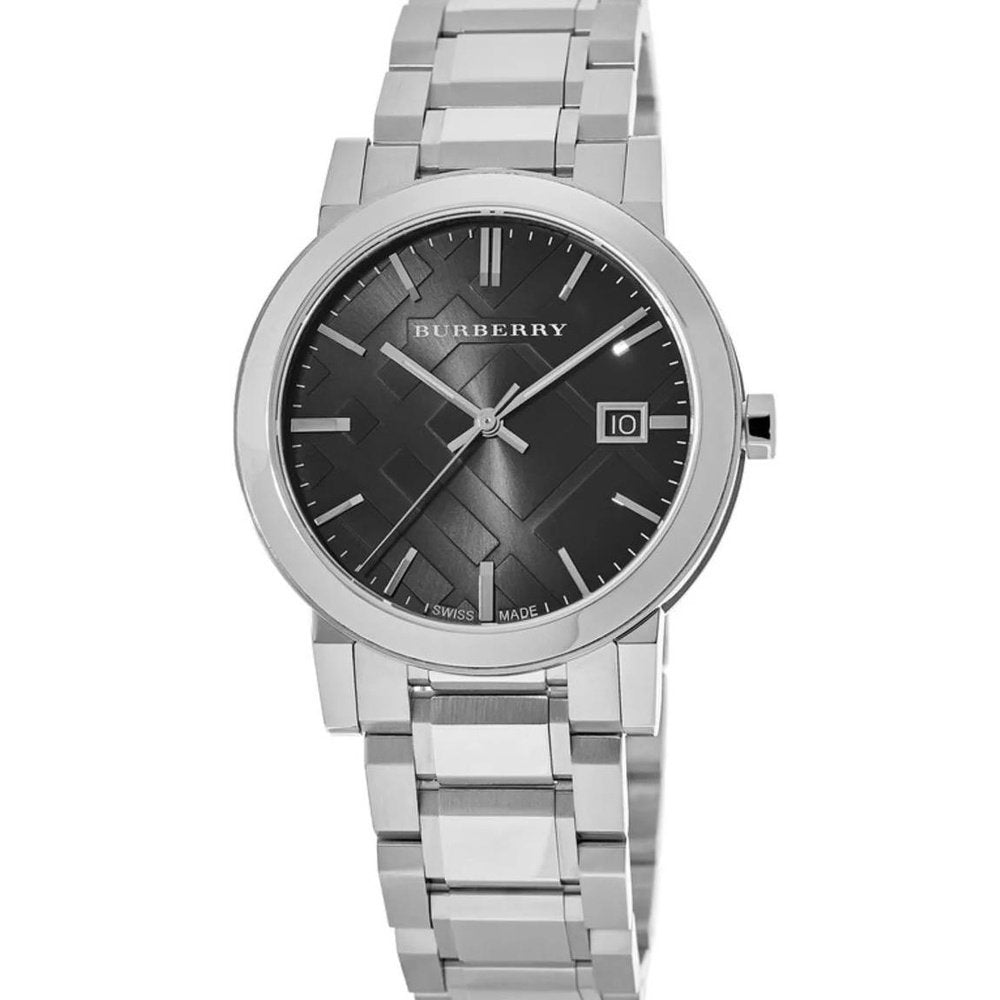 Burberry BU9001 Black Dial Stainless Steel Unisex Watch - WATCH & WATCH