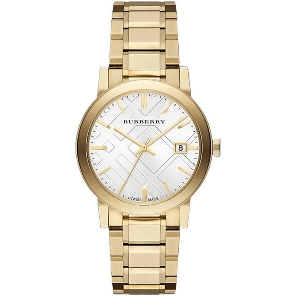 Burberry BU9003 White Dial Stainless Steel Unisex Watch - WATCH & WATCH