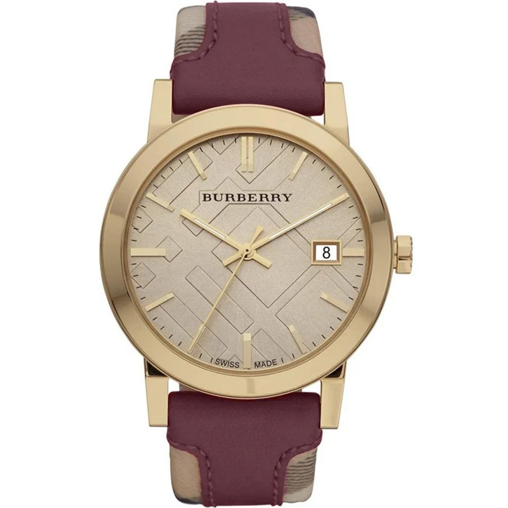 Burberry BU9017 Ladies Watch The City Check Champagne - WATCH & WATCH