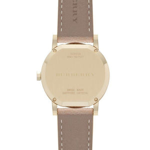 Burberry BU9026 The City Champagne Dial Check Strap Women's Watch - WATCH & WATCH