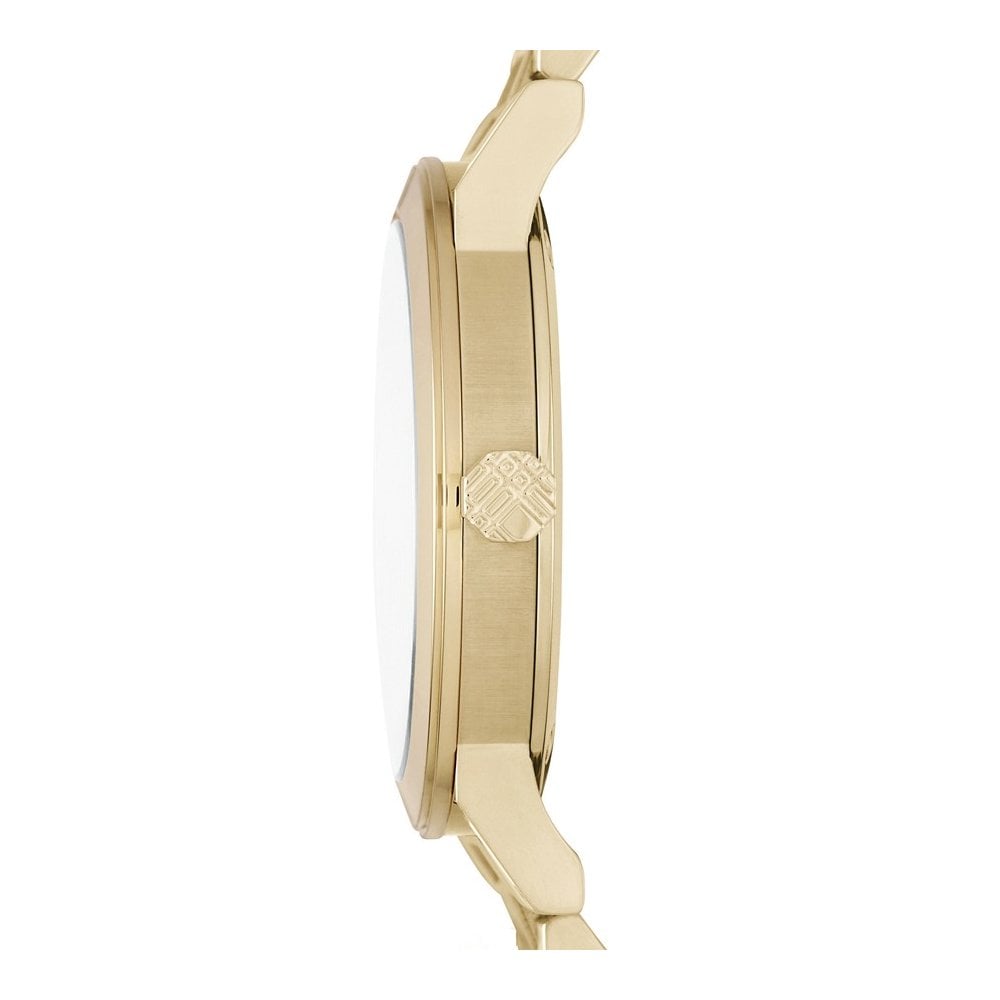 Burberry BU9038 The City Engraved Checked Gold Unisex Watch - WATCH & WATCH