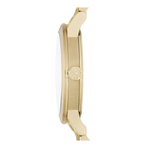 Burberry BU9038 The City Engraved Checked Gold Unisex Watch - WATCH & WATCH