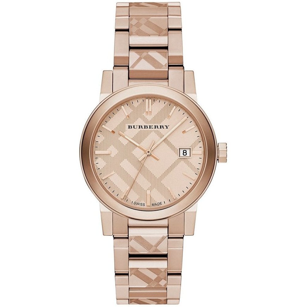 Burberry BU9039 Rose GoldTone Dial Stainless Steel Unisex Watch - WATCH & WATCH