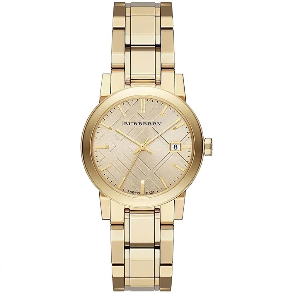 Burberry BU9134 Ladies Watch The City 34mm Champagne Gold - WATCH & WATCH