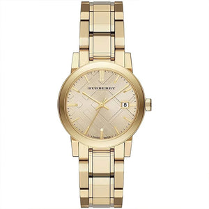 Burberry BU9134 Ladies Watch The City 34mm Champagne Gold - WATCH & WATCH