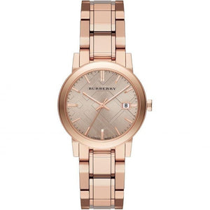 Burberry BU9135 Brown Rose Gold Stainless Steel Analog Quartz Women's Watch - WATCH & WATCH