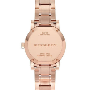 Burberry BU9135 Brown Rose Gold Stainless Steel Analog Quartz Women's Watch - WATCH & WATCH