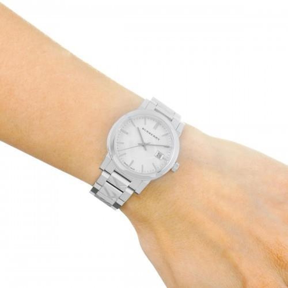 Burberry silver womens watch online