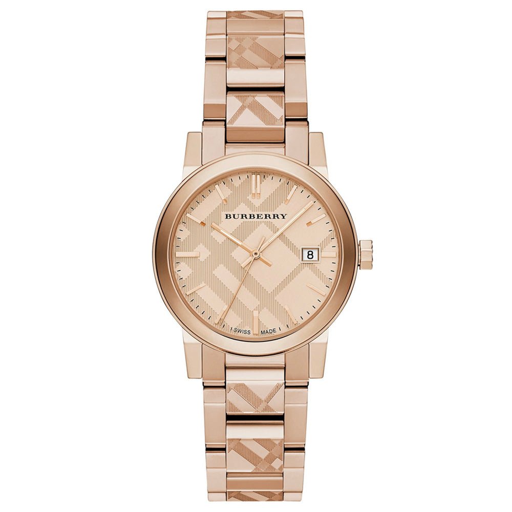 Burberry BU9146 The City Engraved Check Unisex Watch - WATCH & WATCH