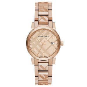 Burberry BU9146 The City Engraved Check Unisex Watch - WATCH & WATCH